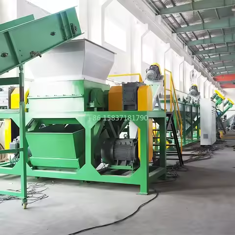 New Waste Plastic Pe Pp Pve Pet Shredder Machine Three Shaft Leaf Shredder Machine Plastic Recycling