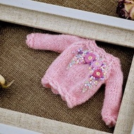 針織服裝 Blythe 娃娃衣服刺繡毛衣為娃娃 Pullip Blythe