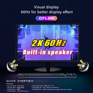 Monitor Pc 27 Inci Monitor Melengkung Permainan 2K dengan Speaker 27Inci Monitor Lcd Hdmi Fhd 60hz s