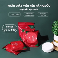 Disposable cotton compressed travel towel size 70x140 / 30x60 / 70x100 multi-purpose compressed towe