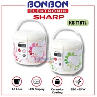 SHARP Rice Cooker 1.8 Liter KS T18TL / KST18TL / KS-T18TL-GR/RDST/