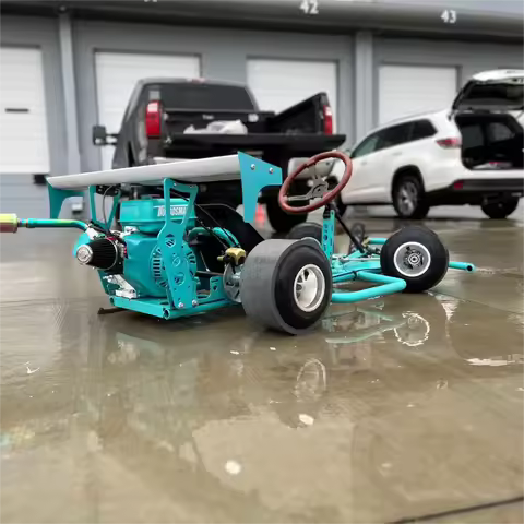 STLFGas Powered Crazy Drifting E Go Kart Cart Double Brake Fast Drift Mini Electric Karting Cars Fra