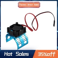For  A959-B 144001 124019 RC Car Aluminum Alloy Motor Heatsink Cover with Cooling Fan for 540 550 36