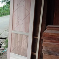 daun pintu kayu mahoni minimalis