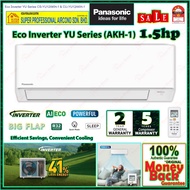 Panasonic 1.5hp Eco Inverter Air Conditioner CS-YU12AKH-1 & CU-YU12AKH-1 R32 Inverter Aircond