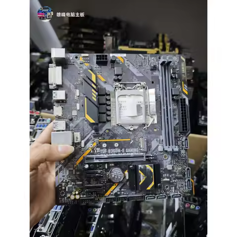 Used mATX Motherboard for ASUS TUF B360M-E GAMING LGA1151 B360 DDR4 M.2 NVMe USB3.1 Gen2 Aura Sync M