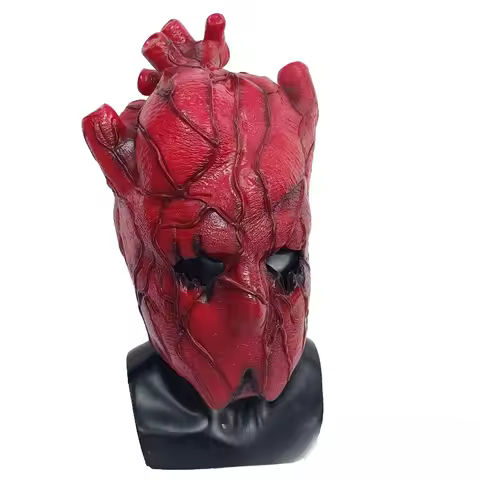 Dorohedoro Shin Mask Red Heart Mask Dorohedoro Cosplay Shin Heart Senior Masks Halloween Cos Headcov