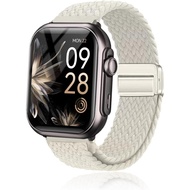 Band for RUXINGX G62 Smart Watch, Breathable Braided Wristbands,Nylon Braided Band,Adjustable Wristb