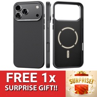 [ 17 Pro Max / 17 Pro ] Raptic Aramid Fiber Dual M@gsafe 600D Magnetic Case