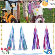 OLINI 1 Pair Cycling Streamers, Plastic Lenght 30cm Handlebar Streamers, Durable Lightweight Colorfu