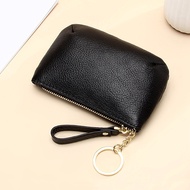 dompet perempuan kecil beg dompet perempuan Mini Simple Fashion Coin First Layer Cowhide Wallet