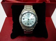 日本 SEIKO 精工 5號盾牌 機械錶 自動錶 免電池 7S26 銀白色 不鏽鋼  腕錶 面交售價1700元 