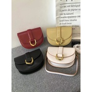 MY Ready Stock🔥CNK Metallic Buckle Saddle Shoulder Bag Women's Handbag CNK Sling Bag CK2-80781412