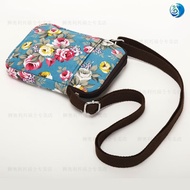 AT-🛫Lion Olixing Elderly Halter Mobile Phone Bag Mobile Phone Bag Female Canvas Bag Fashion Floral Messenger Bag Coin Pu