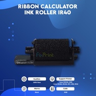 Ribbon Calculator Ink Roller IR40T Black Red, IR-40T B Calculator Ink/R For K-Sio HR-110 2620 FR520