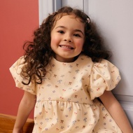 lookbookpetite dolly dress dreamy bow เดรสเด็กผู้หญิงแขนตุ๊กตา รุ่น dolly dress ลายโบว์และดอกไม้