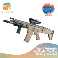 [Grey's World] SCAR-L Electric Gel Blaster, Automatic and Semi Auto Modes, Battery Operated