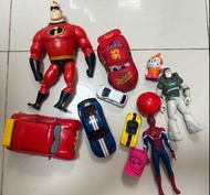 新淨 超人特攻隊爸爸發聲玩具 反斗車王 巴斯光年 米奇老鼠車 玩具車仔 彈弓玩