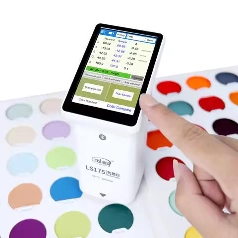 LS175 Colorimeter Fabric Metal Color Checker Colorimeter 45°/0° With Large Measuring Touch Screen Wi