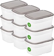 SmartStore Leak-proof storage containers, 1 L, set of 9, dishwasher safe, refrigerator, microwave sa