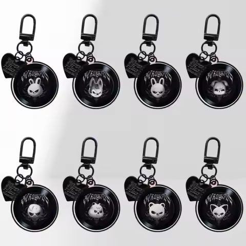 Stray Kids new star merchandise, evil millet, SKZOO vinyl record hanging accessories, acrylic keycha