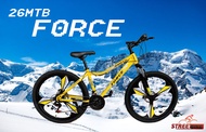 ส่งฟรี!!!++แถมไฟหน้า-ท้าย LED++จักรยานเสือภูเขา 26" FORCE ล้อแม็กนีเซียม อัลลอยด์ / 21 เกียร์