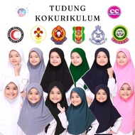 TUDUNG SEKOLAH 2 LAYER KOSHIBO KOKURIKULUM PENGAKAP POLIS KADET KRS PPIM BOMBA