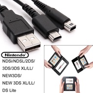 2 IN 1 Dual Connection USB Data Charging Cable for NDSi/NDSL/2DS/3DS/3DS XL/LL/NEW3DS/NEW 3DS XL/LL/DS Lite