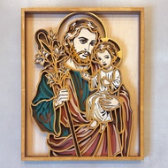 Saint Joseph | religious artwork | wooden altar pieces Catholic altar