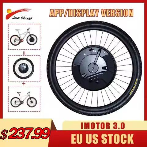 Jueshuai IMortor 3.0 Electric Bike Conversion Kit Wireless Ebike Motor Wheel 36V 350W E Bike Kit wit