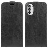 Ready to ship For Motorola Moto G52 4G R64 Texture Vertical Flip Leather Phone Case