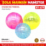 EXERCISE WHEEL BOLA MAINAN HAMSTER SUGAR GLIDER RT-679 bola putar jogging 13cm