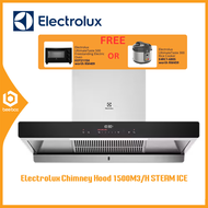 Electrolux 90cm Chimney Hood 1500m3/h Touch Control with SteamClean Self-cleaning - ECC9788S