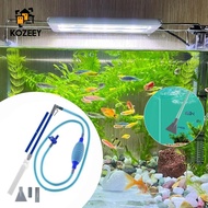 [KOZEEY] Fish Tank Cleaner Turtle Tank Accessories Hand Pump Water Removal Aquarium Sandbed Cleaner 