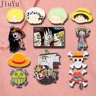 Anime One Piece Brooch Pin adventure Lapel Pin Enamel Badge Gifts for Friends Cute Straw Hat Pirate 