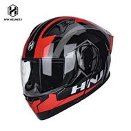 HNJ Flip Up Helmet Motorcycle Double Visor Modular Full Face Helmet