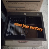 Kitchen sink 5243black / Kitchen sink black 5243 stainless 304