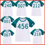 Hot Selling Squid Game Girls Boys T-shirts Digital Double-sided Sports Shirts 456.001.007.067.240.21