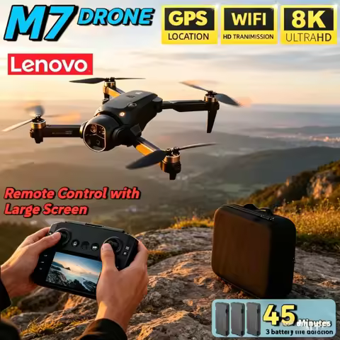 Lenovo M7 RC Drone 8K Professional HD Aerial Photography Remote Control Aircraft HD Dual Camera Quad