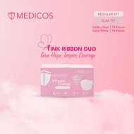 Medicos Pink Ribbon (2023) HydroCharge Surgical Face Mask 4ply 1 Box (30s)