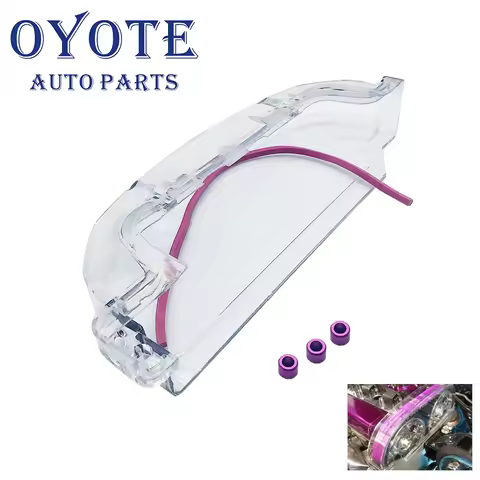 OYOTE Clear Cam Gear Timing Belt Cover For Mitsubishi Eclipse 4G63 Turbo RVR EVO 1 2 3