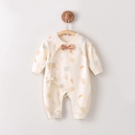 Newborn Jumpsuit Spring Baby Onesie Pure Cotton Boneless Full Month Clothes Baby Clothes Class A Out