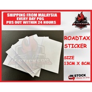 [READY STOCK] Roadtax Sticker Pelekat Cermin Cukai Jalan Sticker Cukai Jalan High Quality Ready Stoc