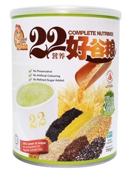 [HCM]Ngũ cốc 22 loại hạt (Sữa hạt) 22 Complete Nutrimix Wheat Grass - Mầm lúa mì hộp thiếc 750g