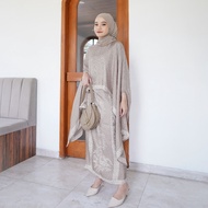33my/新【Raya 2024】 Inara Sogan Viscose Modern Batik Blouse And Wrap Skirt Set