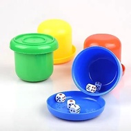 Dice Cup Set with 5 Dice Shake Dice Cup Dice Game Drinking Board Game Liar’s Dice
