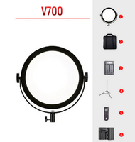 Others - 專業LED補光燈-V700單燈標配+電池