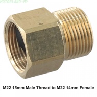 M22 15mm Male Thread To M22 14mm Female/ Metric Adapter/ Pressure Washer Brass