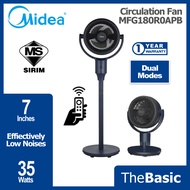 MIDEA 7 Inches Dual Mode Stand & Table Circulation Fan ( MFG180R0APB )