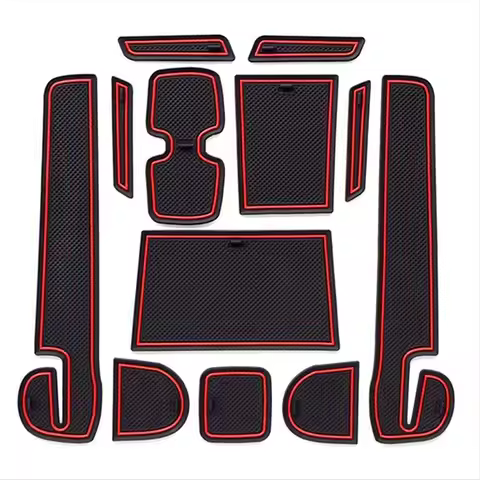 Gate Groove Pad for Suzuki Swift 2017-2021 Accessories Car Door Slot Mats Console Cup Holder Coaster